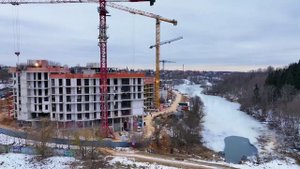 Прайм квартал бизнес-класса "Отрада на реке" видео с коптера январь 2025