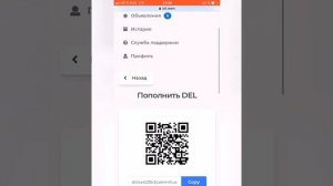 ВЫВОД монеты DEL из кошелька SB Wallet