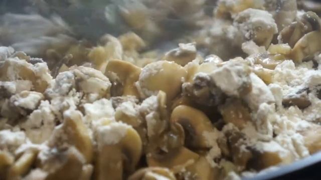 Mushrooms julienne. Сlassic recipe! Easy & tasty! Try it! смотреть онлайн