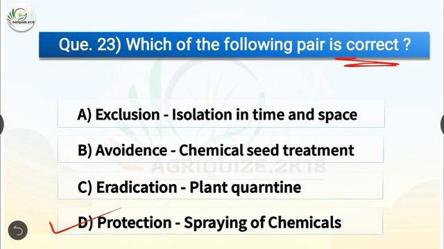 Plant Pathology - Mock Test No : 02 || For FCI, IFFCO AGT, NSC, MCAER, ICAR JRF, BHU & Agri Exams