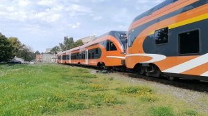 Stadler flirt EMU+DMU at Kopli station