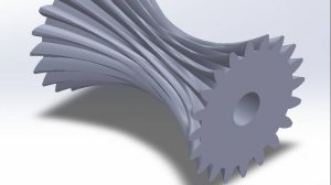Рисунок "гиперболойдной" шестёрёнки в Solidworks
