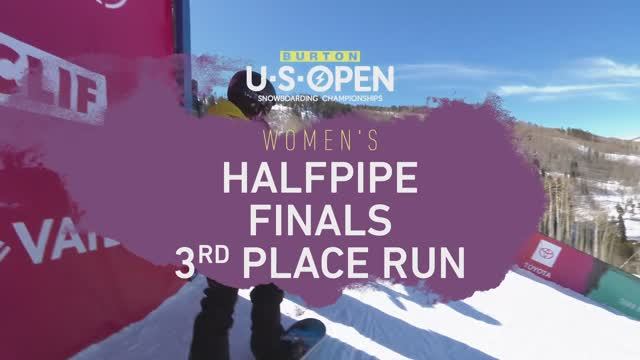 Burton U·S·Open 2020 Women's Halfpipe Finals - Third Place Run - Ruki Tomita