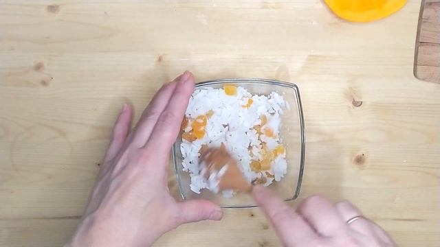 Stuffed pumpkin in the oven. Pumpkin with rice cheese and dried fruits смотреть онлайн