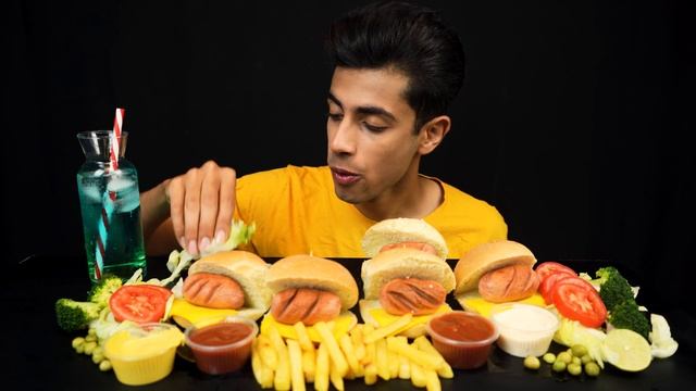 HOT DOG 🌭 FRENCH FRIES 🍟 | MUKBANG  ASMR | смотреть онлайн