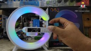 G63 Intelligent Atmosphere RGB Light Bluetooth Speaker With Wireless Charging