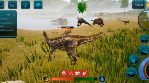 бой тираннозавра против гиганотозавра в игре the cursed isle