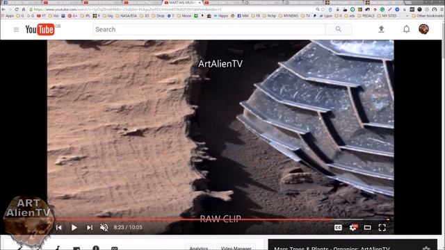 Mars Tree Stump ? Martian Wood, Water & Plants. ArtAlienTV