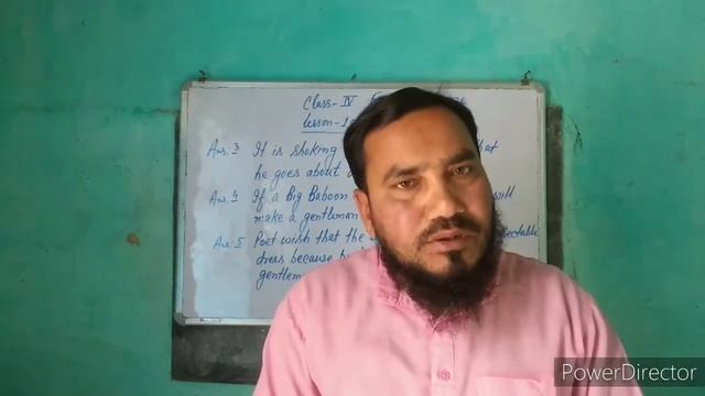 Class 4 English language Lesson 10 ( The Big Baboon) Answer of A
