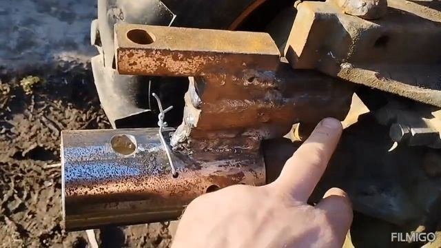 переходник для мотоблока моторсич на копалку мтз 2-часть