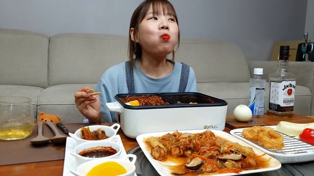 🌶방구석 가성비 짬짜면 풀코스 먹방🍜 짜파게티,짬뽕,탕수육,만두탕수,새우링 먹방 😋 혼술 요리 NOODLE MUKBANG ASMR EATINGSHOW REALSOUND