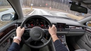 Audi A8 D3 [3.7 л. V8 280л.с.] 2003 POV Test Drive