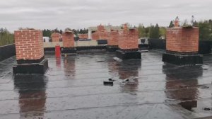 Жилой  многоквартирный дом - Гидроизоляция нижним слоем, матери icopal. Лето 2024