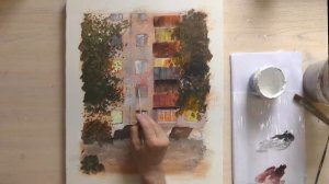 Лессировки акрилом.  Прозрачные слои