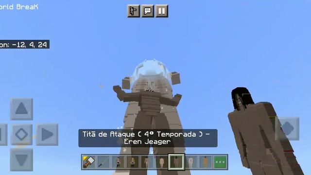 Attack On Titan Addon/Mod in MCPE||MCBE New Titan and new character +titan transformation смотреть онлайн