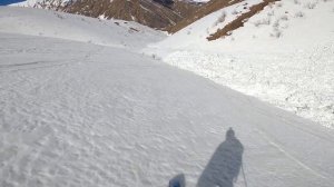 Полный спуск с Садзели в Коби | Фрирайд в Гудаури