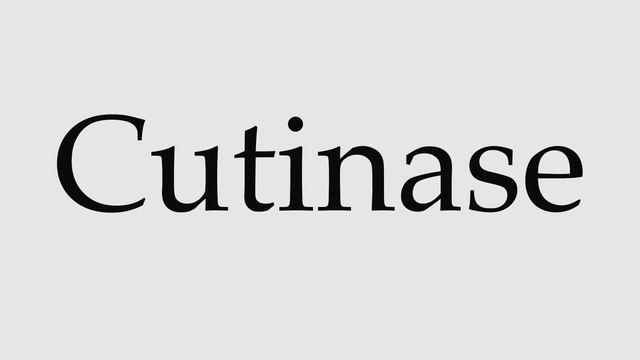 How to Pronounce Cutinase смотреть онлайн