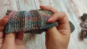 Носки из окрашенной пряжи