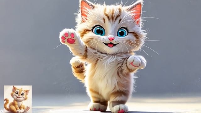 Детская песняПесенки для детей Песня про котенка который любит танцевать  Смешной котенок танцует