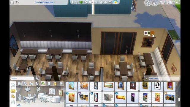 Restaurant Build | Fern Park Steak House | The Sims 4