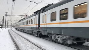 Электропоезд ЭП2Д-0163 ЦППК платформа Трикотажная