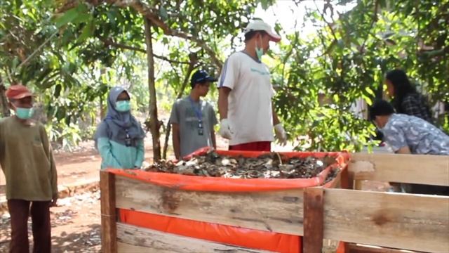 Pupuk Kompos daun Jati dan Jamur Trichodermasp.