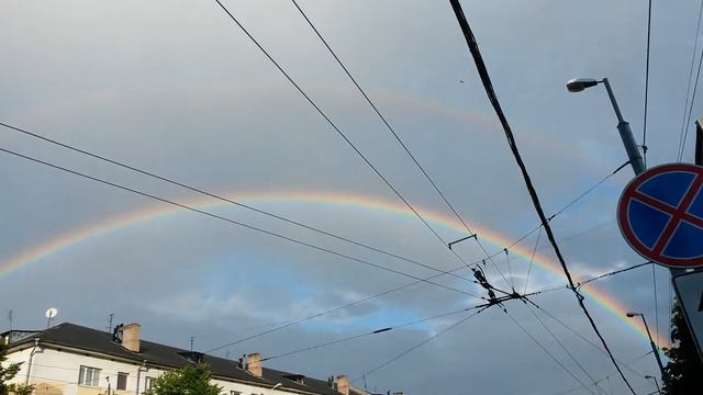 Двойная радуга в Калининграде смотреть онлайн