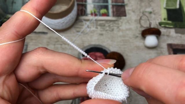 DIY: PILZ HÄKELN MIT PERLEN. Perlenpilz. Gehäkelter Pilz. Weihnachtsdeko смотреть онлайн