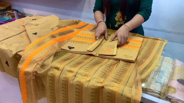 STAPLE COTTON MEKHELA SADOR WITH SIDE PARI AND BLOUSE PIECE ||POSHAK|| #Poshak смотреть онлайн