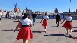 Танец "Гари Купер". Группа Империал.  Набережная в Йошкар-Оле.