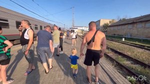 На море на поезде с 3 детьми