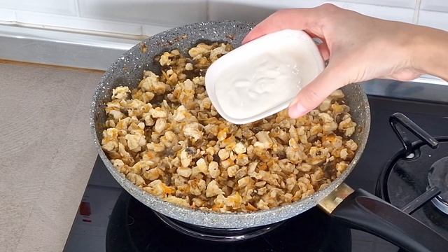 Идеальная НАЧИНКА для БЛИНОВ с Курицей и Грибами / Рецепт вкусной начинки для блинчиков, тарталеток