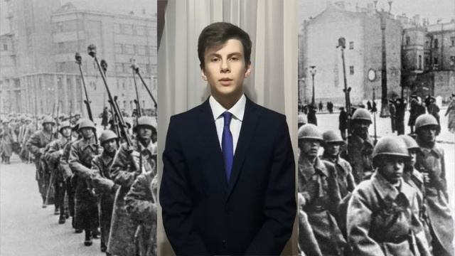 Выпуск 12. Ученик 9 «У» Александр М. в проекте «Строки, опалённые войной» смотреть онлайн