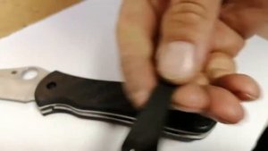 Клипсы из карбона, Накладки из карбона на нож Spyderco.