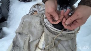 Самодельные охотничьи лыжи с камусом.