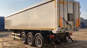 Обзор самосвальный полуприцеп WIELTON 55 м3 с алюминиевым кузовом