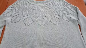 Джемпер из совместника готов, обзор готового изделия