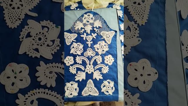 Вязание Ирландского кружева, о симметричном построении композиции и  выкройке смотреть онлайн