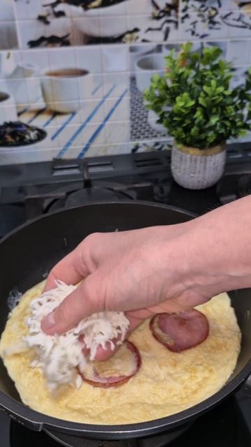 Отличная идея для перекуса #завтрак#обед#тортилья#быстрыерецепты