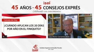 45 años - 45 Consejos Exprés - ¿Cuándo aplican los 20 días por año en el finiquito?