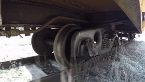 Тележка узкоколейного грузового вагона / Narrow gauge freight car bogie