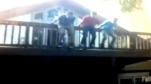 Смешные падения с батута