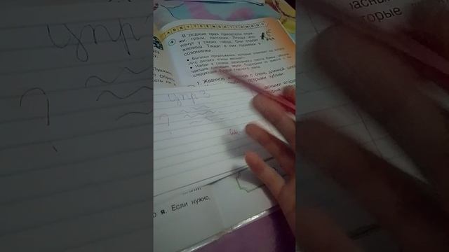 Проверка тетрадей по русскому языку/игра в учителя