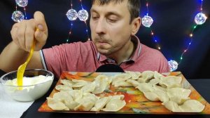 АСМР ВАРЕНИКИ С КАРТОШКОЙ И ШКВАРКАМИ МУКБАНГ | ASMR DUMPLINGS WITH POTATOES MUKBANG | #DUMPLINGS