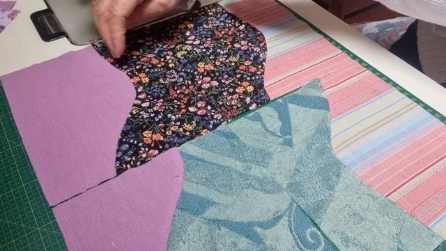 patchwork. шьём лоскутные блоки "волнами "