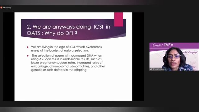 Management of High DNA Fragmentation index in ART : Dr.Aruna Saxena (DGF WEBINAR on 13-05-22)