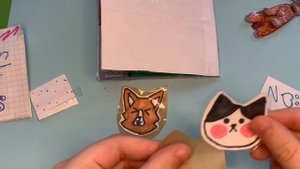 Бумажные питомцы🐶🐕и распаковка посылочки🐞🐶