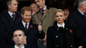 Prince Harry and Princess Charlene joined rugby match, Princess Raden Monica Silvia not even there!