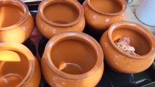 Куза шурпа. Косо шорпо. Суп из баранины в глиняных горшочках.