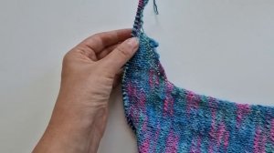 Готов топ из фламме поперечным вязанием // Последнее видео на этом канале.